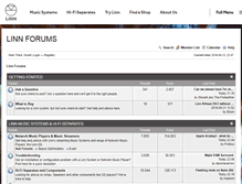 Tablet Screenshot of forums.linn.co.uk