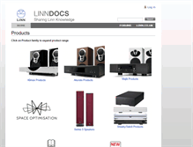Tablet Screenshot of docs.linn.co.uk