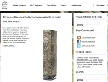 Tablet Screenshot of news.linn.co.uk